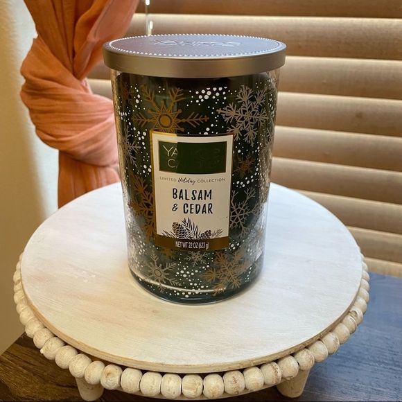 NEW Yankee Candle 22oz Jar Balsam & Cedar